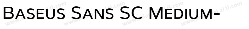 Baseus Sans SC Medium字体转换